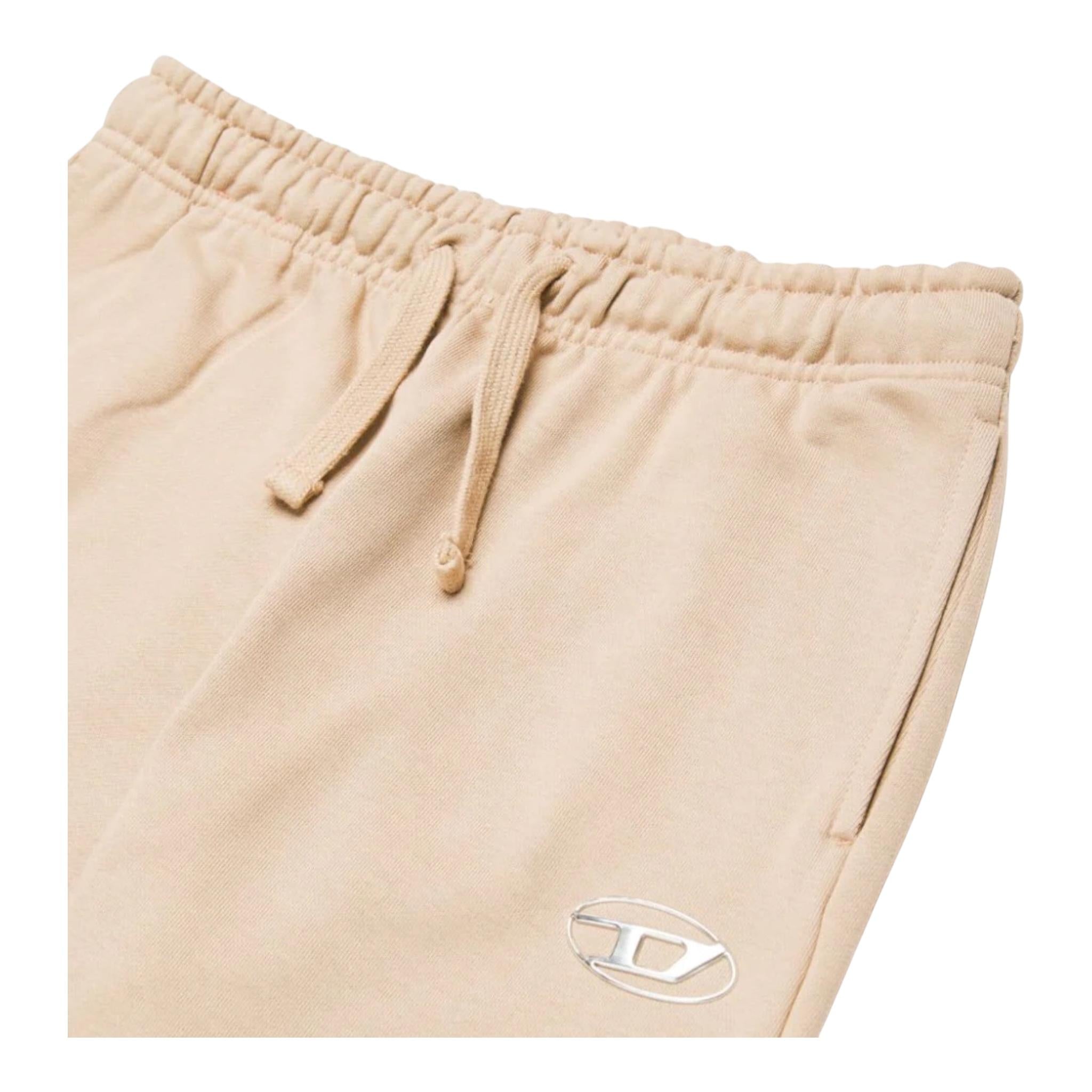 DIESEL pantalone tuta tinta unita con logo Beige per Bambino J02023 BEIGE DIESEL 