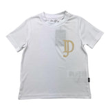 Dan John T-Shirt Solid Color Crew Neck With Print White For Boys