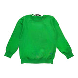 Manuel Ritz Solid Color Crew Neck Green Sweater For Newborns