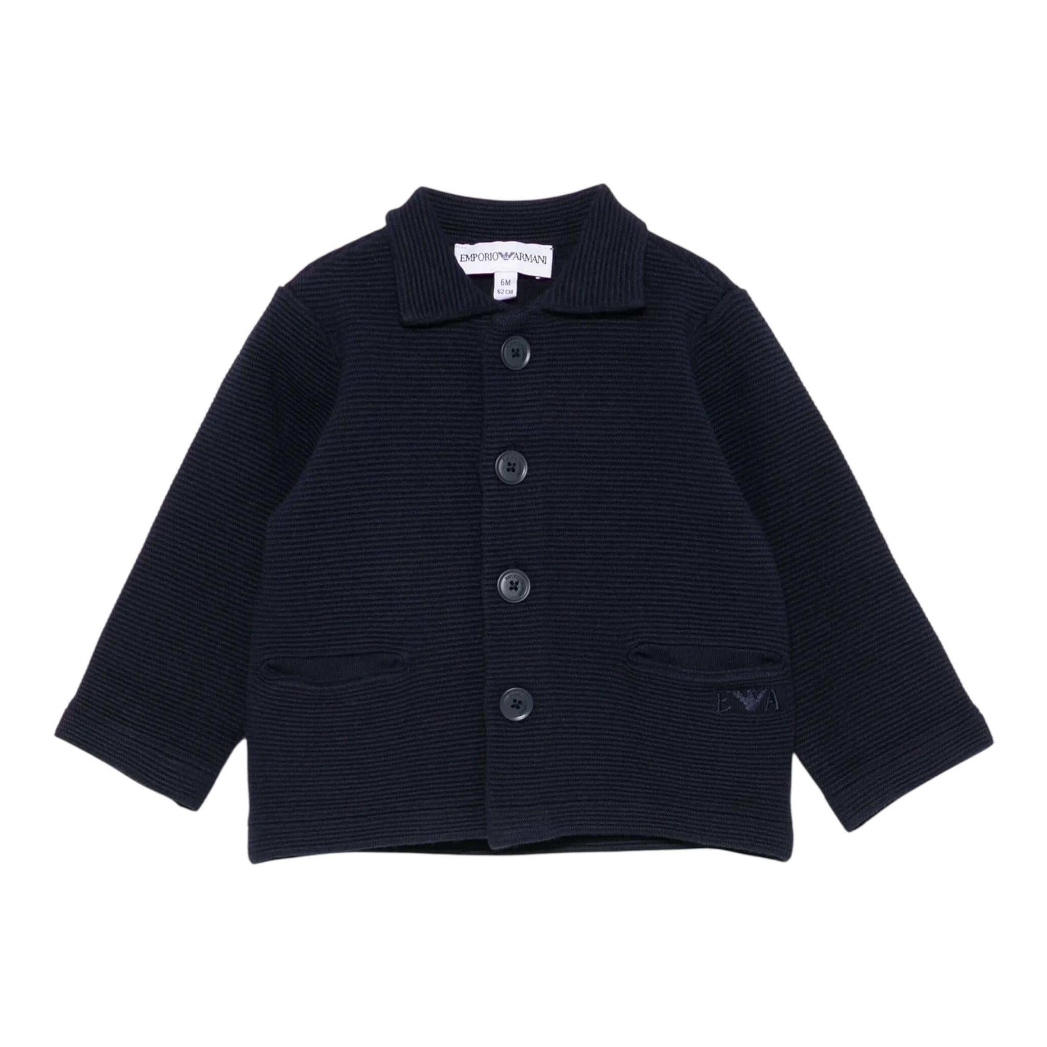 EMPORIO ARMANI giacca tinta unita monopetto Blu per Neonato 6DHG52 BLU EMPORIO ARMANI 