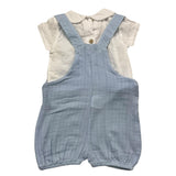 Babidu 2 Piece Set Shirt-Dungarees Blue For Newborn