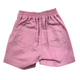 Miss Grant Short Solid Color with Contrast Buttons Pink for Baby Girls