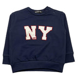 NEVER TOO felpa chiusa girocollo tinta unita Blu per Bambino NT2198B BLU NEVER TOO 