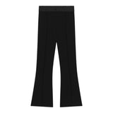 DOLCE & GABBANA pantalone modello a zampa tinta unita Nero per Bambina L5PC1 NERO DOLCE & GABBANA 