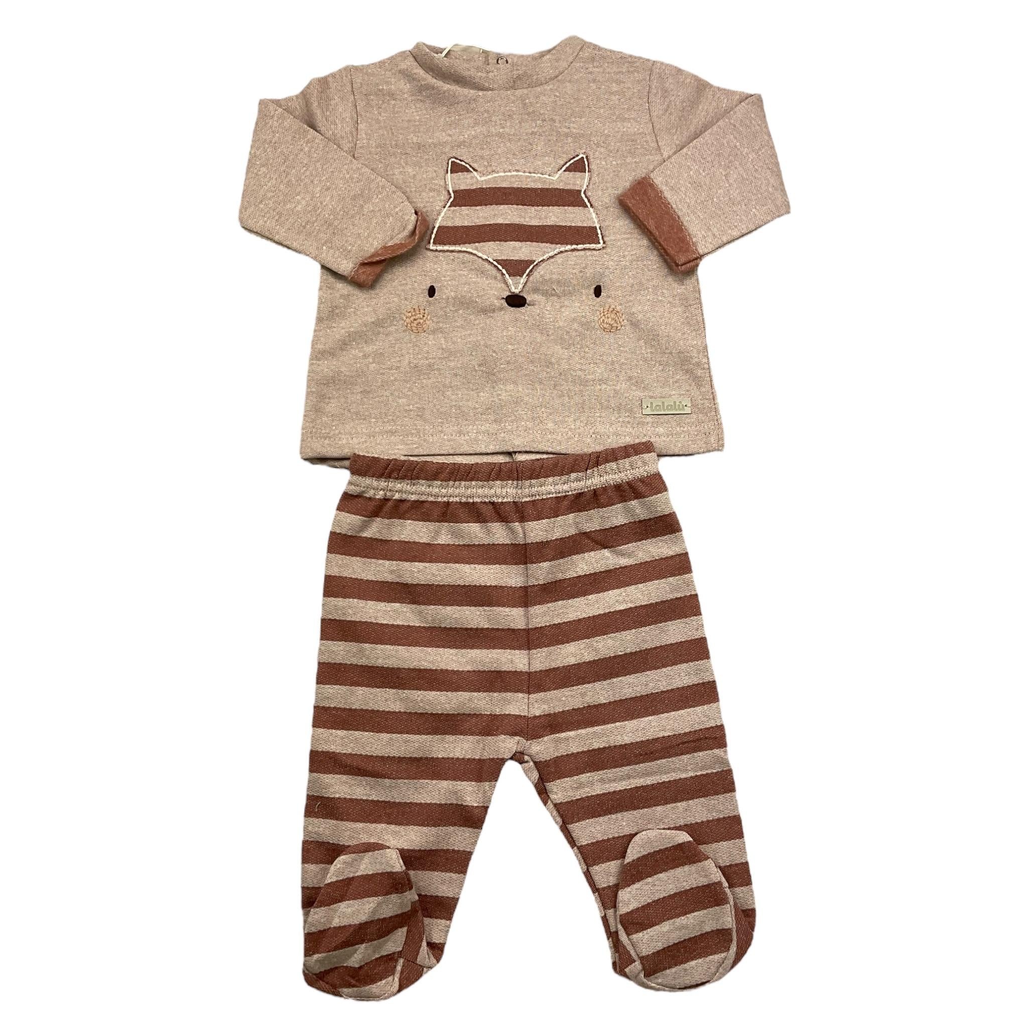 LALALU' completo 2 pezzi shirt-ghettina Beige per Neonata CPL4N BEIGE LALALU' 