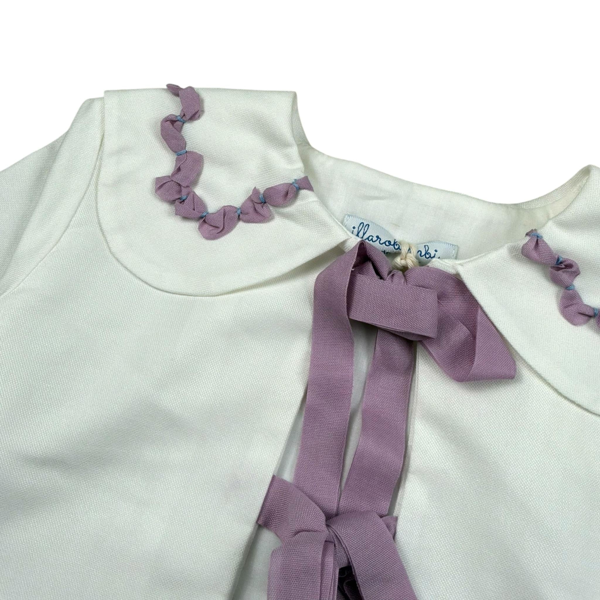 Ilfarobimbi Giacca tinta unita con Profili In Contrasto Bianco per Bambina IFB40714 BIANCO ILFAROBIMBI 