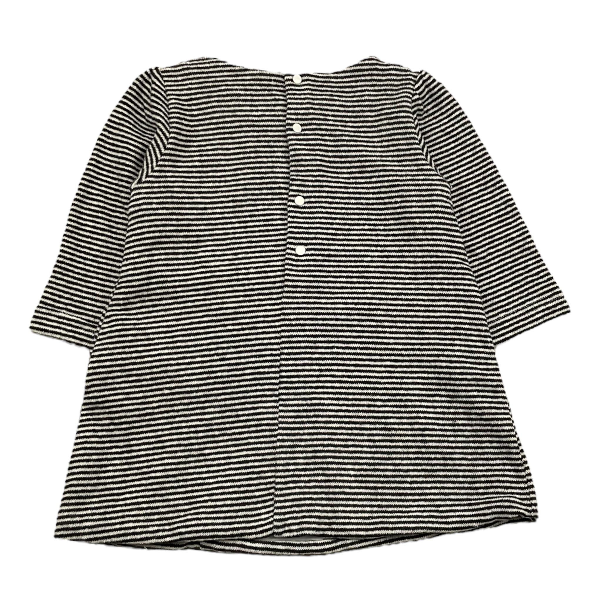 LALALU' abito manica lunga fantasia a righe Nero per Bambina VML08N NERO LALALU' 