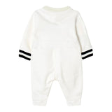 ELISABETTA FRANCHI tutina manica lunga tinta unita con logo Panna per Neonata ENTU116 PANNA ELISABETTA FRANCHI 