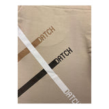 Datch Bermuda In Solid Color Tracksuit With Beige Print For Boys