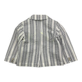 Daniele Alessandrini Plain Jacket With White Striped Pattern For Boys