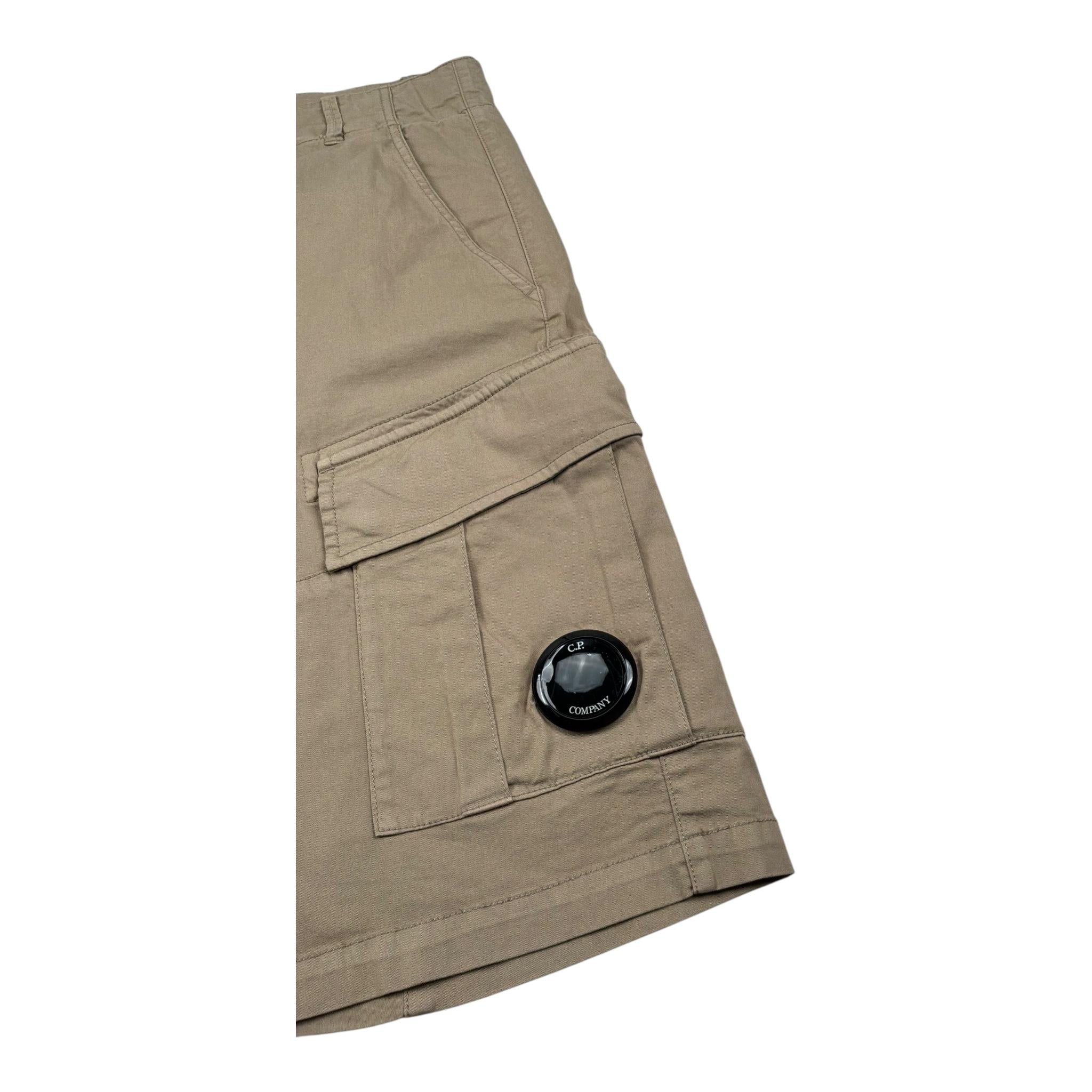 C.P. Company Bermuda tinta unita con Girovita Regolabile Beige per Bambino CMQ005X BEIGE C.P. COMPANY 