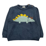 LOSAN maglia girocollo tinta unita con ricami Blu per Neonato 51031383006011 BLU LOSAN 