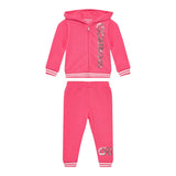 GUESS completo 2 pezzi felpa-pantalone tinta unita Fuxia per Neonata K4YG00KA6R4 FUXIA GUESS 