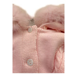 MARLU' cardigan tinta unita con cappuccio Rosa per Neonata IG1140 ROSA MARLU' 