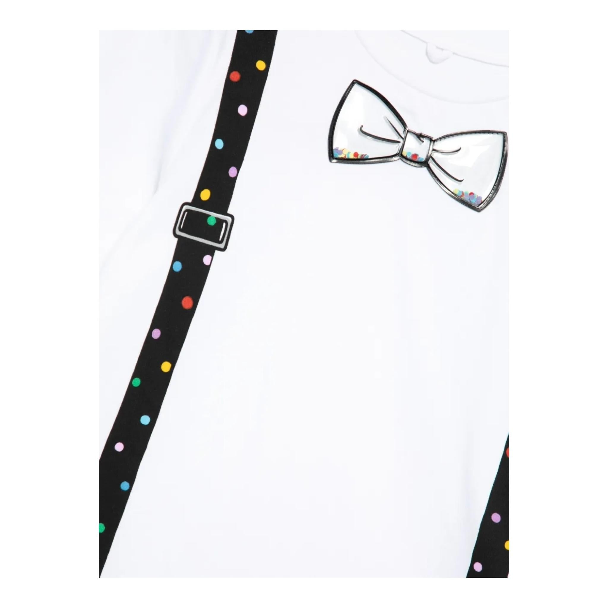 STELLA McCARTNEY t-shirt girocollo tinta unita con stampa Bianco per Bambino TV8T11 BIANCO STELLA McCARTNEY 