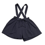 Magil Short Tinta Unita con Bretelle per Bambina ZM28094 BLU MAGIL 