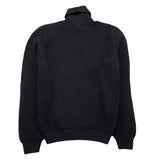 BALMAIN maglia collo alto tinta unita con bottoni in contrasto Nero per Bambina 6R9B40 NERO BALMAIN 