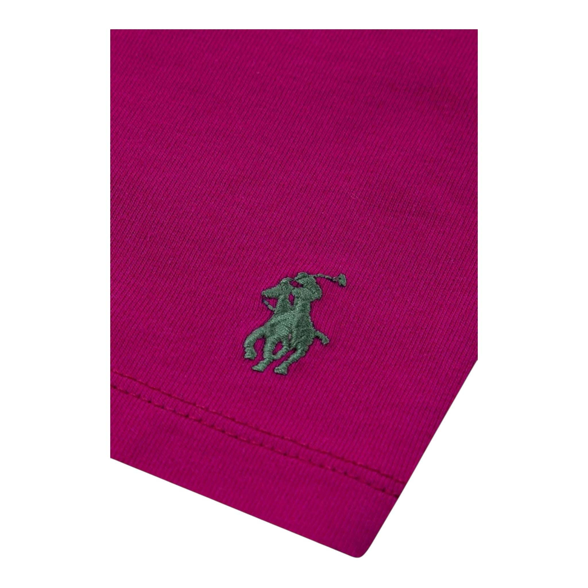 Ralph Lauren Completo 2 Pezzi T-Shirt-Shorts per Bambina 4P0281 FUXIA RALPH LAUREN 