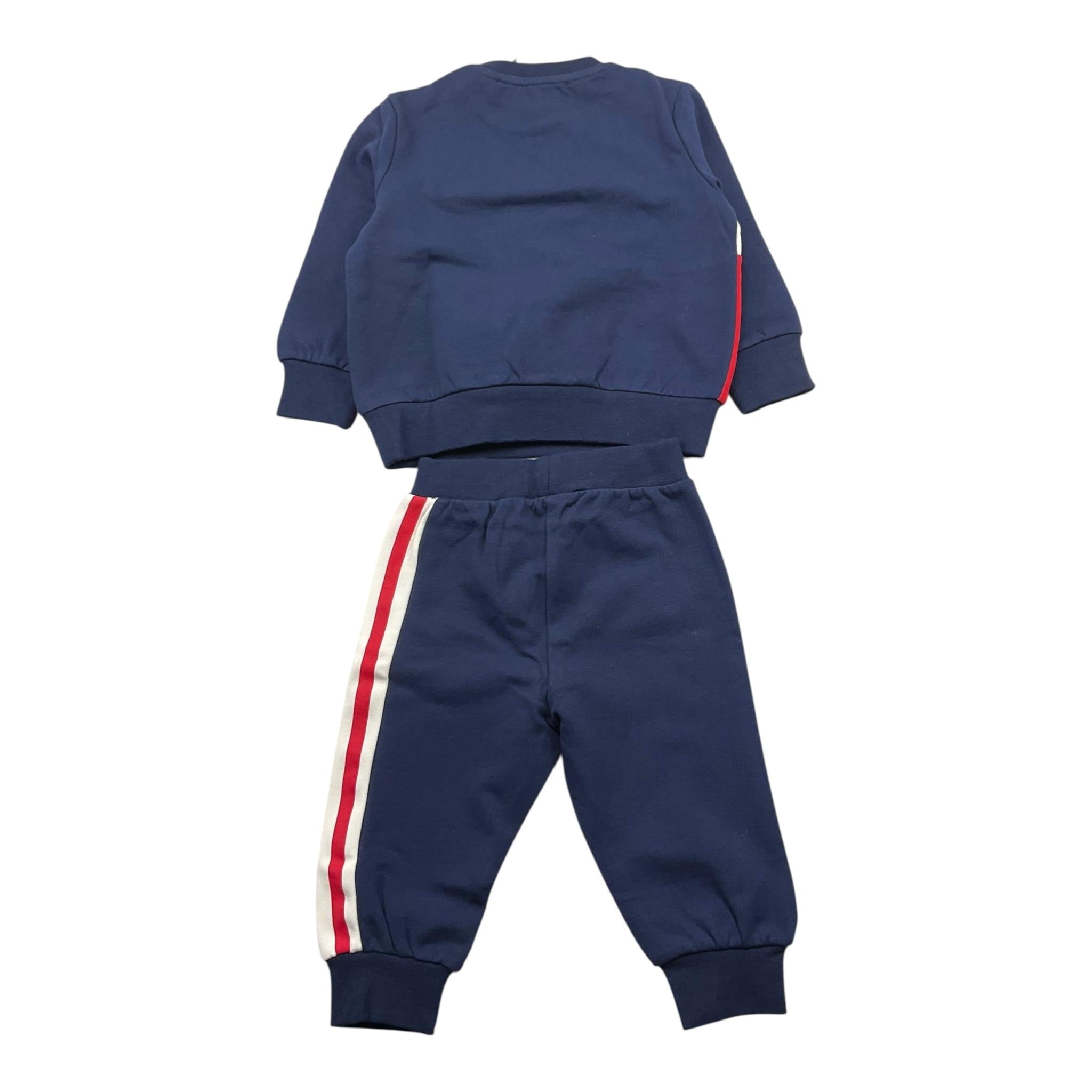 ICEBERG completo tuta 2pz bicolore felpa-pantalone Blu per Neonato CFICE5306NB BLU ICEBERG 