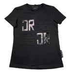 JOHN RICHMOND t-shirt girocollo tinta unita con stampa Nero per Bambino RGA25165TS NERO JOHN RICHMOND 