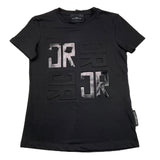 JOHN RICHMOND t-shirt girocollo tinta unita con stampa Nero per Bambino RGA25165TS NERO JOHN RICHMOND 