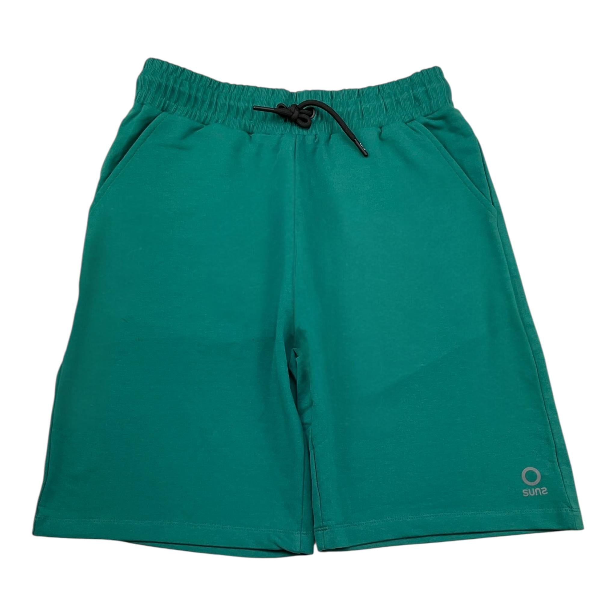 Suns  Bermuda Tinta Unita con Elastico In Vita per Bambino BFS5105U VERDE SUNS 