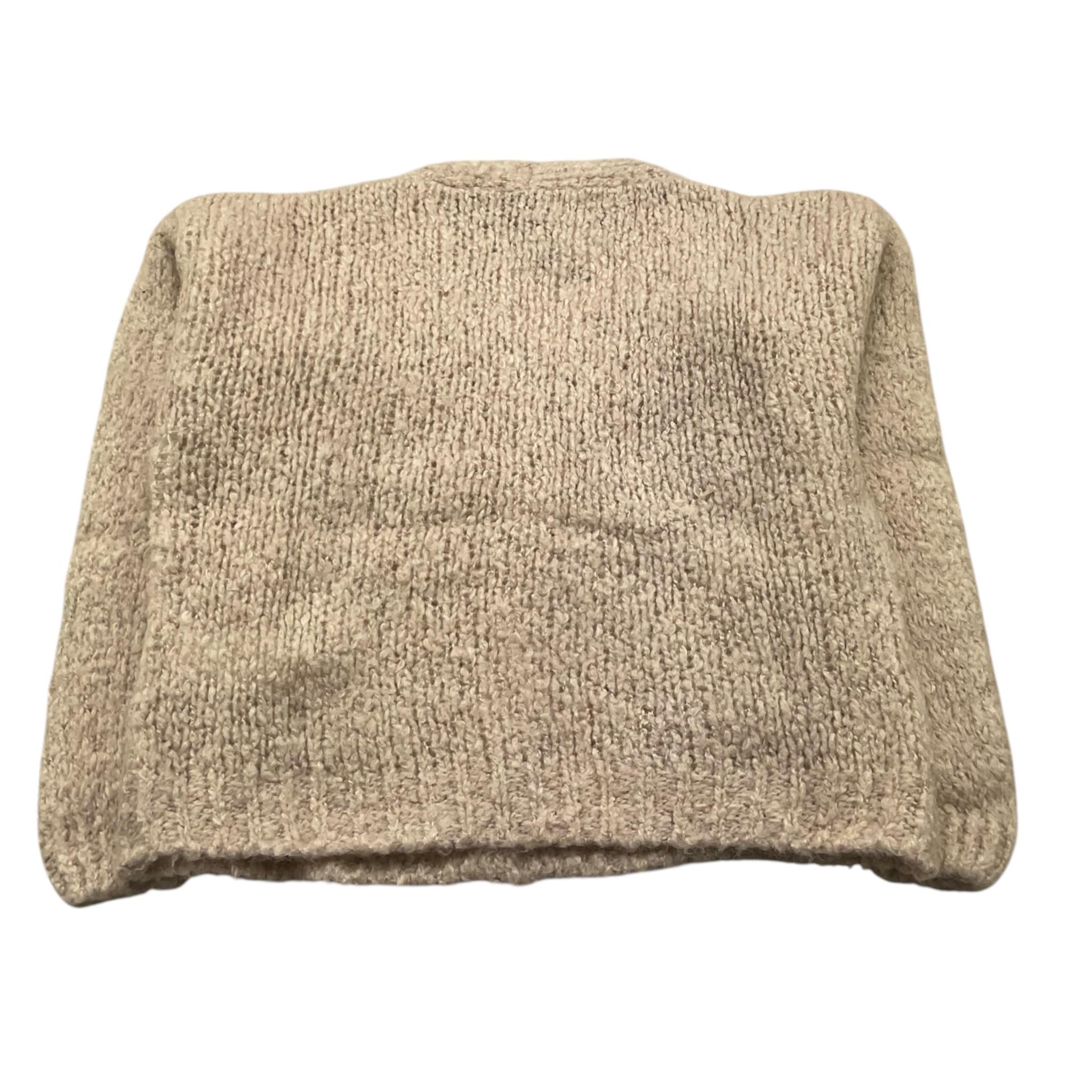 DIXIE cardigan tinta unita con tssche Panna per Bambina NB90230G56 PANNA DIXIE 