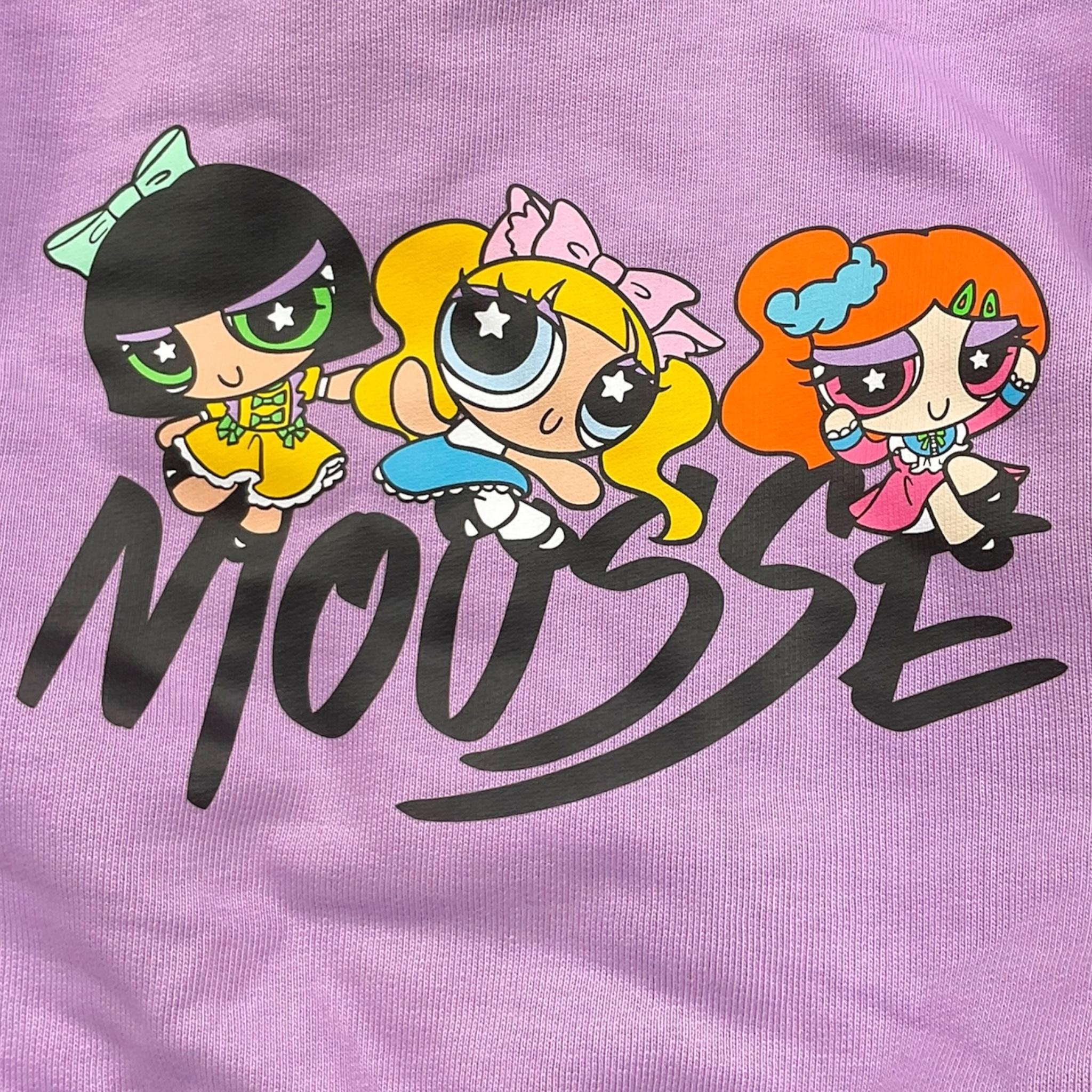 MOUSSE felpa tinta unita con zip e cappuccio Viola per Neonata HKFZ362L VIOLA MOUSSE 