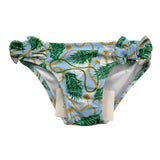 Miranda Costume Model Slip Solid Color with Blue Pattern for Baby Girl