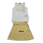 Just Cavalli Completo 2 Pezzi Canotta-Gonna Bicolore per Neonata JIP26030CJ BIANCO/GIALLO JUST CAVALLI 