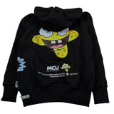 Mcu Felpa Chiusa con Cappuccio Tint Unita Nero per Bambino MCU0104 NERO MCU 