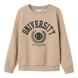 NAME.IT felpa chiusa girocollo tinta unit con logo Fango per Bambino 13227980 FANGO NAME.IT 