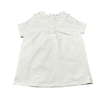 Dou Dou Abito Tinta Unita Mezza Manica per Bambina DW1A31 PANNA DOU DOU 