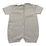 Le Coconne Pagliaccetto Tinta Unita con Colletto per Neonato LCN2592 BEIGE LE COCONNE 