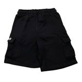 Disclaimer Bermuda Sweatshirt Solid Color With Black Logo Print For Boys