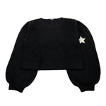 MONNALISA maglia girocollo tinta unita Nero per Bambina 496600 NERO MONNALISA 