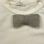 LE BEBE' shirt tinta unita girocollo con papillon Bianco per Neonato LBB4810 BIANCO LE BEBE' 