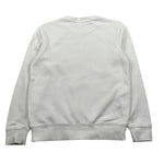 Sun68 Felpa Chiusa Girocollo tinta unita con Stampa Bianco per Bambino FLSP6 BIANCO SUN68 