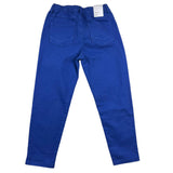 Name.It Blue Adjustable Waist Solid Color Pants For Boys