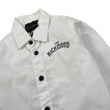 John Richmond Camicia tinta unita con Stampa Bianco per Neonato RIA2308CA BIANCO JOHN RICHMOND 