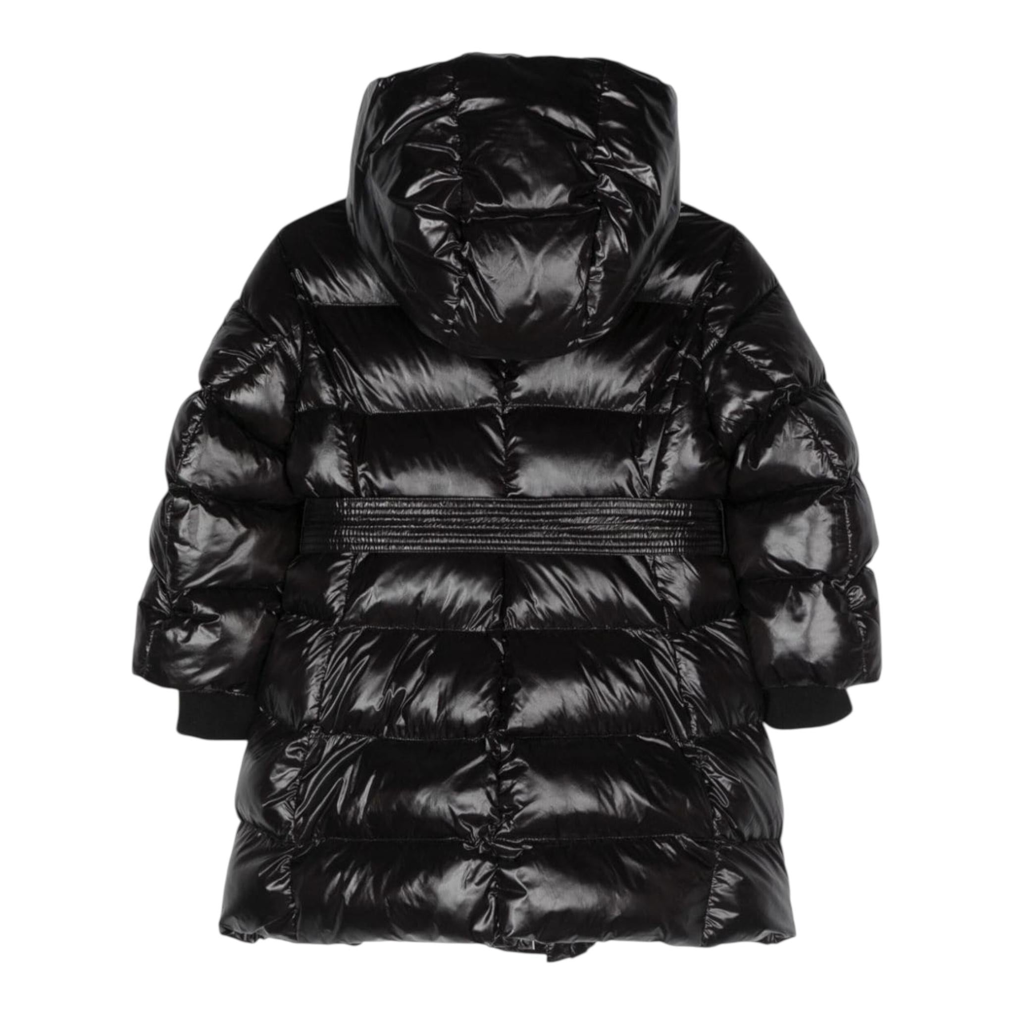 MONNALISA giubbino tinta unita con zip e cappuccio Nero per Neonata 17D100X NERO MONNALISA 