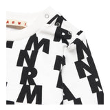 MARNI felpa tinta unita girocollo con stampa Bianco/nero per Neonato M00880 BIANCO/NERO MARNI 