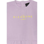 John Richmond Abito Tinta Unita con Stampa per Neonata RIP25005VEX LILLA JOHN RICHMOND 