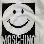 MOSCHINO felpa girocollo tinta unita con stampa Bianco per Bambino HSF08V BIANCO MOSCHINO 