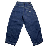 Emporio Armani Jeans Solid Color With Adjustable Waist And Logo Profiles Blue For Boys