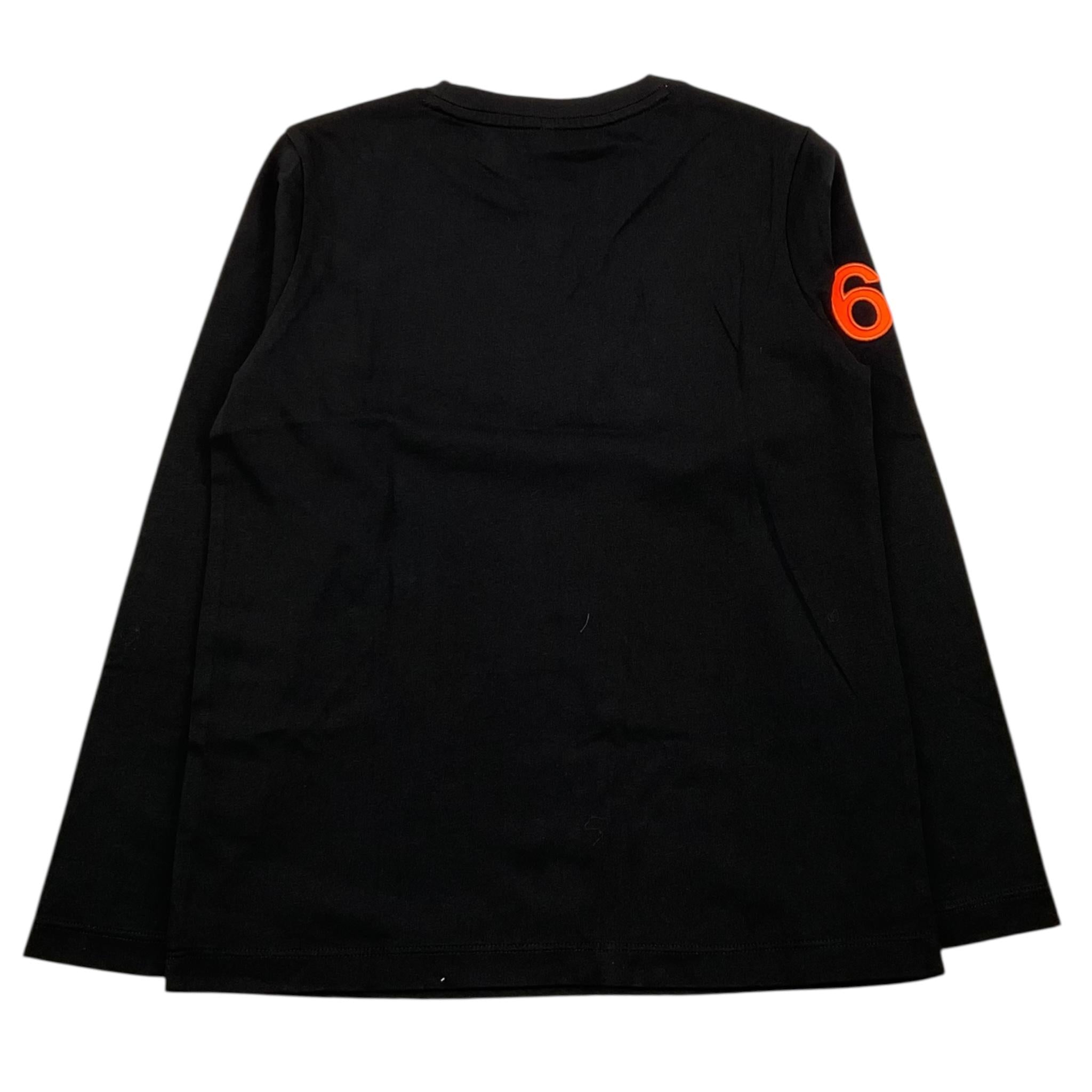 SUN68 shirt girocollo tinta unita con ricamo logo Nero per Bambino T44310 NERO SUN68 