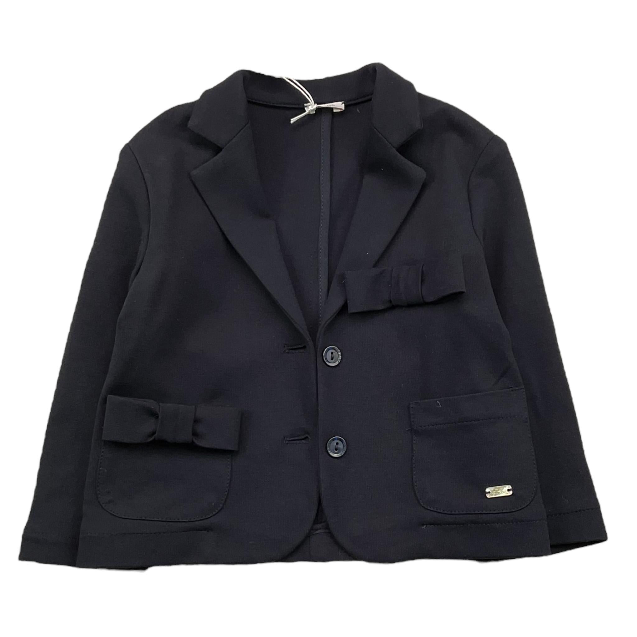 LE BEBE' giacca tinta unita con fiocchi Blu per Neonata LBG6060 BLU LE BEBE' 