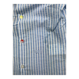 Daniele Alessandrini Long Sleeve Shirt Striped Pattern White for Boys