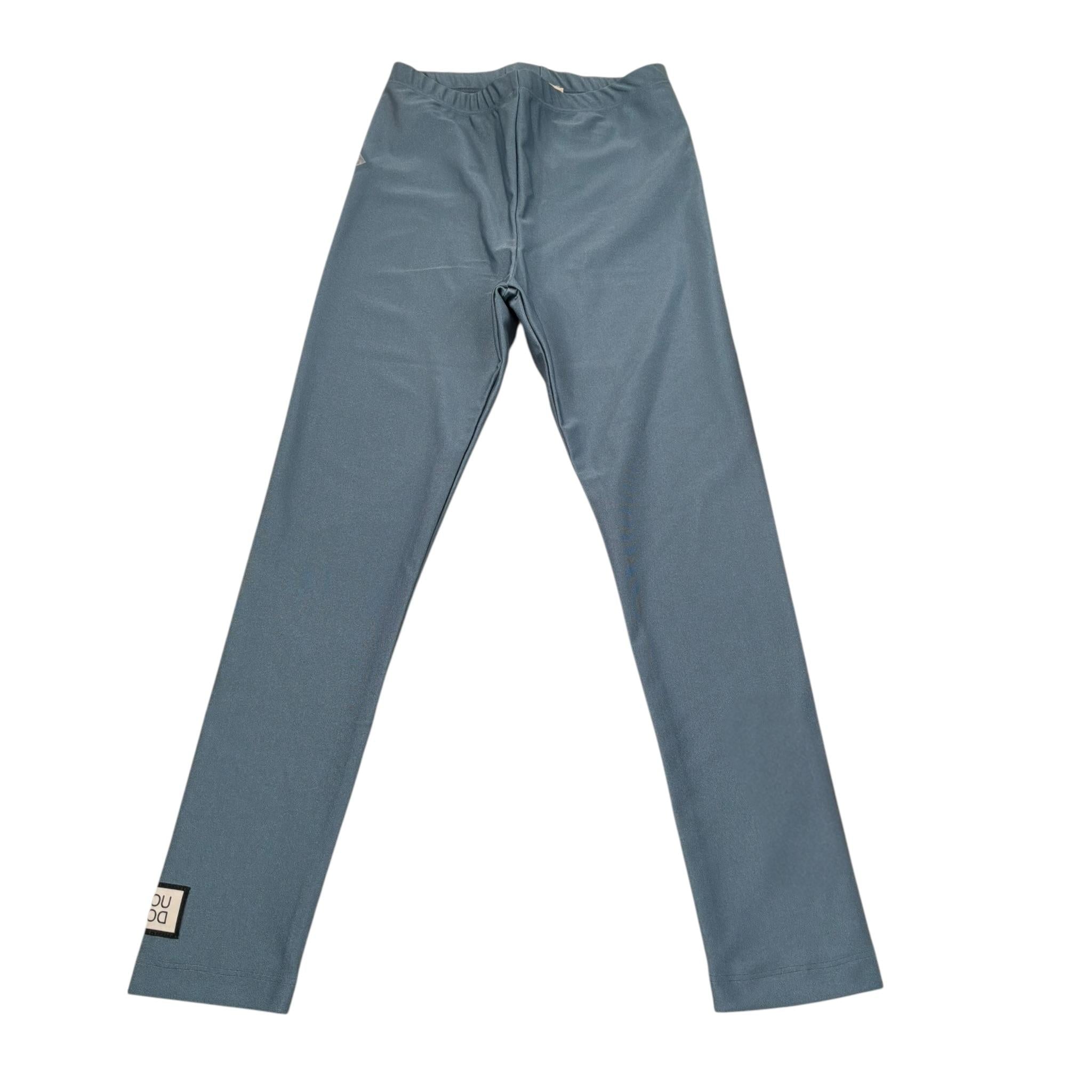 Dou Dou Leggins Tinta Unita con Logo per Bambina DW6A20X CELESTE DOU DOU 