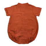 Wedoble Baby Romper Half Sleeve Solid Color Earth Tone